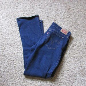 Levis 415 Relaxed Bootcut 30 Dark Blue Zip Fly 5 Pocket Stretch Jeans
